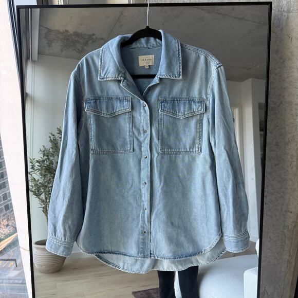 Sezane Sandrine Denim Shirt - Picture 2 of 5